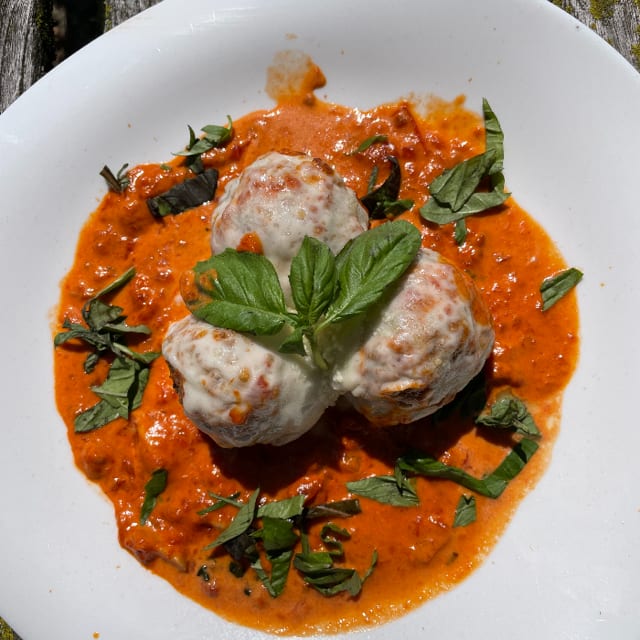 Meatballs Arrabbiata.