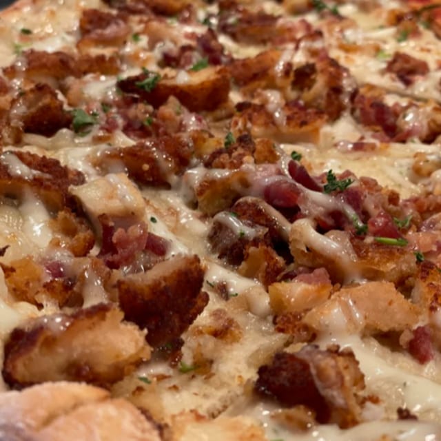 Chicken Bacon Ranch Pizza.