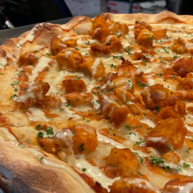 Buffalo Chicken Pizza.